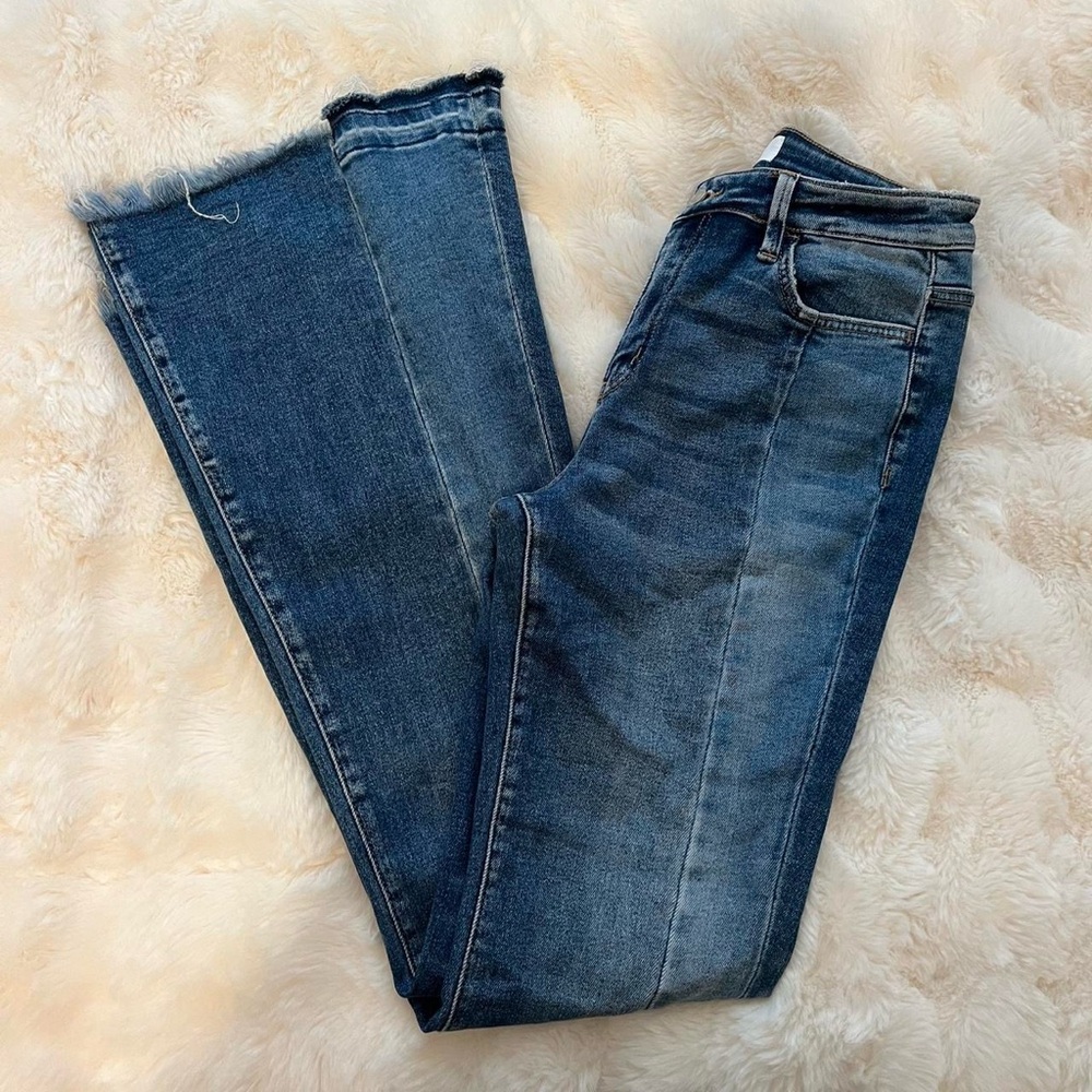 VERVET BY FLYING MONKEY Blue Flare Jeans